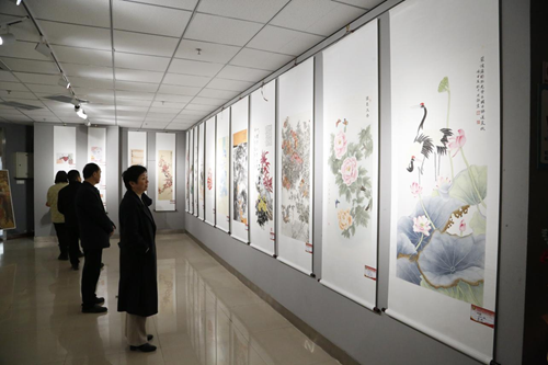 图为书画展参展现场